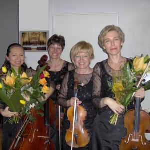 Kwartet Amar Corde, foyer Filharmonii Krakowskiej, 23.4.2006 (fot. z archiwum zespołu)
